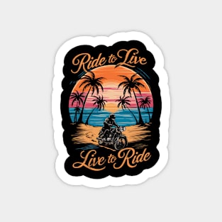 Ride to Live, Live to Ride | Bike Lovers Sticker